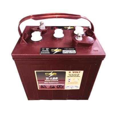 6V240ah Tubular Trojan Deep Cycle Flooded Battery T125 for Golf Cart and Wheelchairs