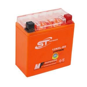 Super Power 12V Battery 12V 5ah 12n5l-BS Mf Sealed VRLA Lead Acid Rechargeable Motorcycle Battery