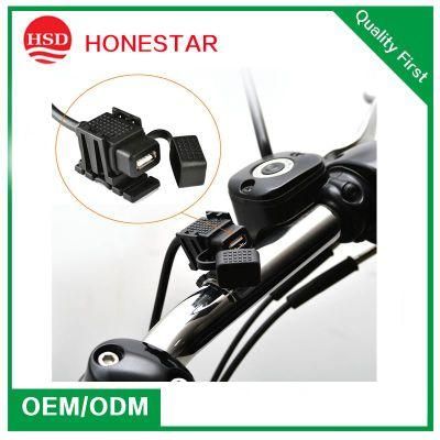 Motorcycle USB Charger Waterproof Quick Charge Port Phone Power 12V SAE Connector to USB Charger