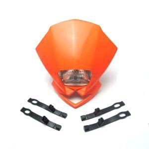 Fdhl006or Motorcycle Motocross Parts off Road Front Orange Headlight Universal Street Fighter Headlamp