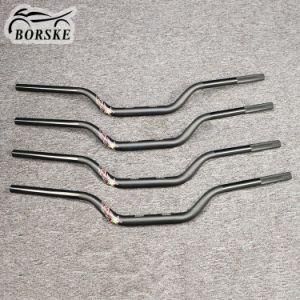 Borske 7/8&quot; 22mm Universal Motorcycle Handle Bar Tubes Handlebar Cross Bar + Handlebar Pad + Handlebar Grips Set