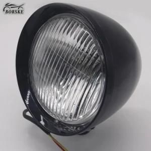 4.75&prime;&prime; Motorcycle Bullet Headlight Headlamp for Harley Glossy Black