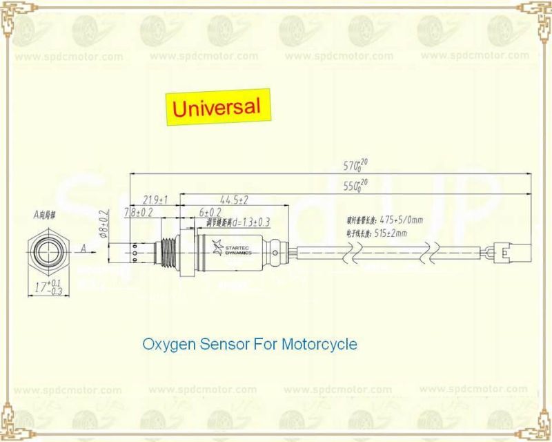 Motorcycle Oxygen Sensor for Any Brand Efi Motorcycle, Scooter, ATV, Quad