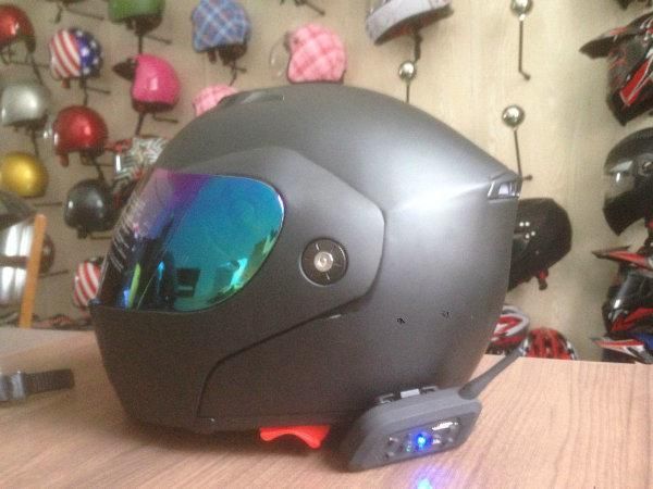 High Quality Full Face Helmet with Bluetooth for Motorcycle / Cross-Road