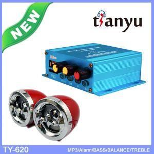 Resist Shock Aluminum Shell Alarm Siren System for Motorcycle Spare Parts USB SD FM MP3