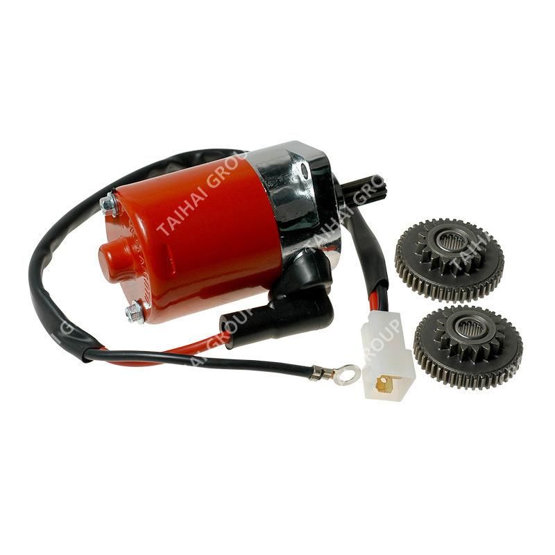 Yamamoto Motorcycle Spare Parts 100% Copper Red Starter Motor with Wire and Gear for YAMAHA 100 (K120) Sport