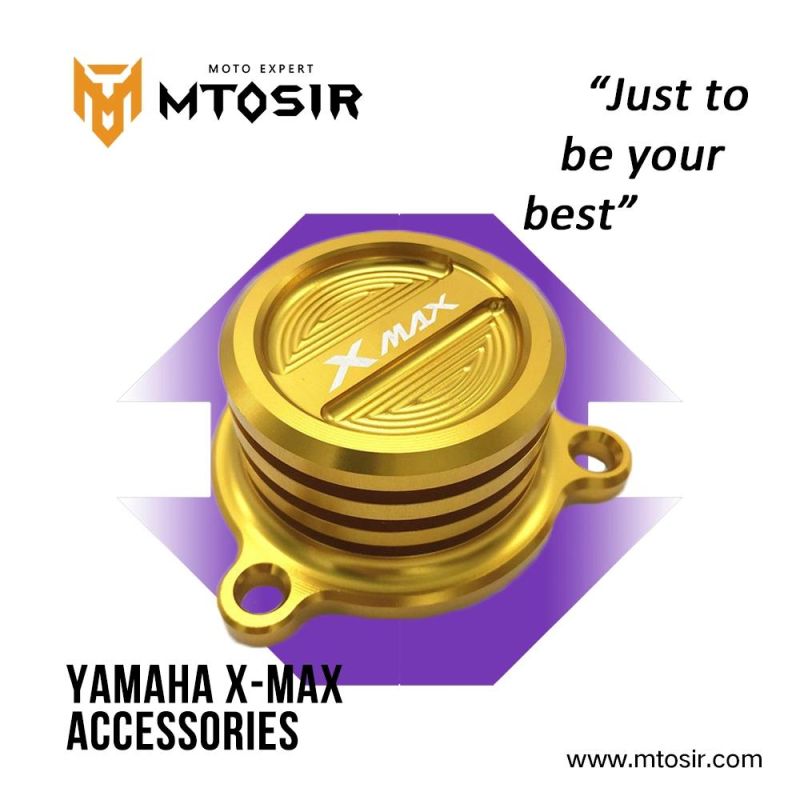 Mtosir Motorcycle Aluminium Alloy Oil Filter Cover YAMAHA X-Max Spare Parts Multi-Colors Oil Filter Cover