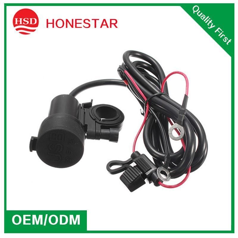 Motorcyecl Accessories USB Charger with High Power Wire Terminals