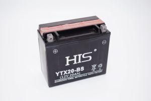 12V 20ah Dry Charged with Acid Bottle Motorcycle Battery