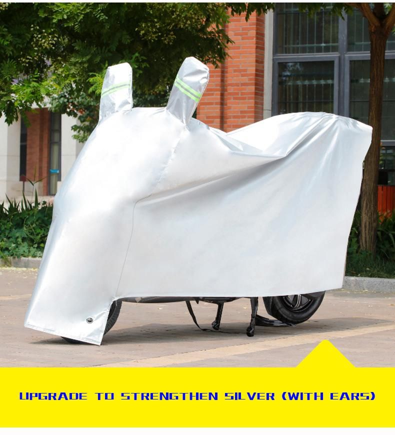 Hot Selling Liter Silver Earless Frost-Proof Snow-Proof Motorcycle Cover Rain-Proof Sunscreen Thickened Sunshade