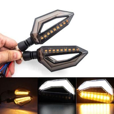 Universal 12V LED Clear Turn Signals Indicators Amber Lights LED Signal Lights for Motorcycles