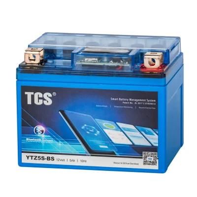 TCS Sealed Maintenance Free Gel VRLA MF SLA Lead Acid Motor Battery Batteries For Most Motorcycles (YTZ5S-BS)