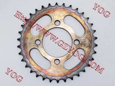 Yog Motorcycle Spare Parts Rear Sprocket for Ax100 Bajaj Bm100/150 Tvs Star