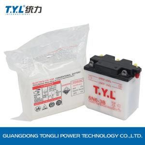 6n6-BS 12V6ah White Color Water Motorcycle Battery Motorcycle Parts