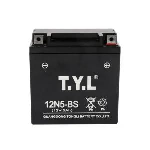 12V 5ah Wholesale Motorcycle Mf Lead Acid Battery