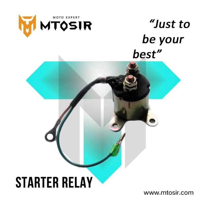 Mtosir High Quality Motorcycle Electrical Starter Relay Fit for Cg125 Cgl125 Gn125 Ax100 Biz 125 Bajaj Scooter Universal Motorcycle Accessories Black