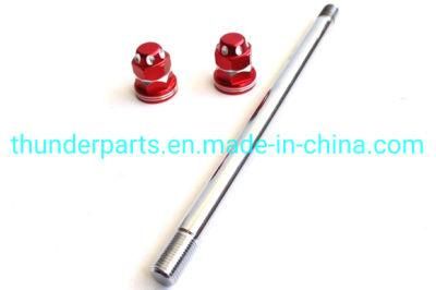 Motorcycle Axle Wheel Swingarm/Eje De La Rueda Barculante Tijera Pernos Rueda Delantero CNC M12X210mm Boxer Bm150, Bm100. Pulsar, Discover, Tvs160