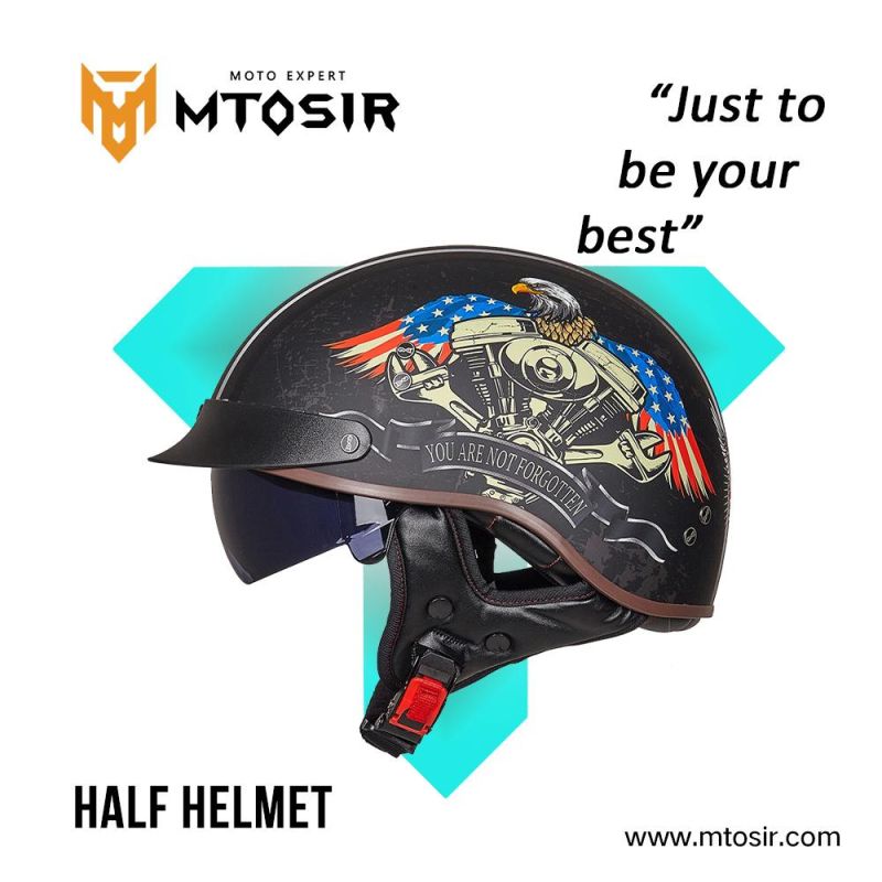 Mtosir Motorcycle Helmet All Seasons Universal Fashion Half Face Electric Bicycle Motorcycle Helmet
