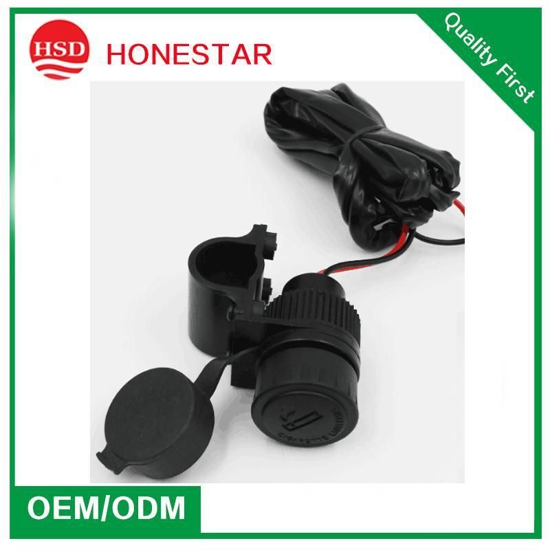 Spot Sale 12V to 24V Waterproof Motorcycle USB Charger with Bracket