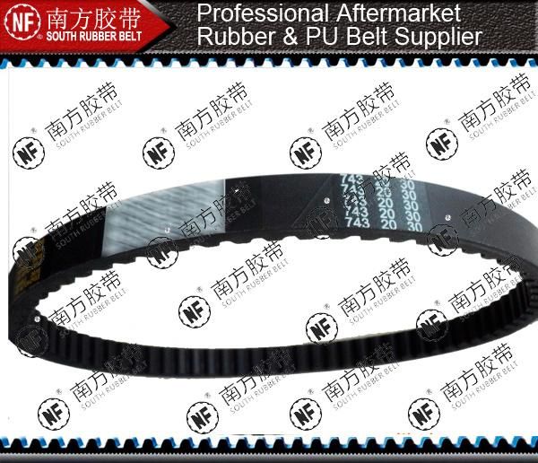 Motorcycle Banded Rubber Raw Edged Cogged Industrial Wrapped Transmission Drive Ribbed Automotive Parts Tangential Timing Poly Power V Belt