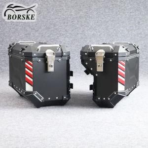 Avoiding Exhaust 45L 38L Saddle Box Motorcycle Aluminium Side Box for Honda BMW YAMAHA