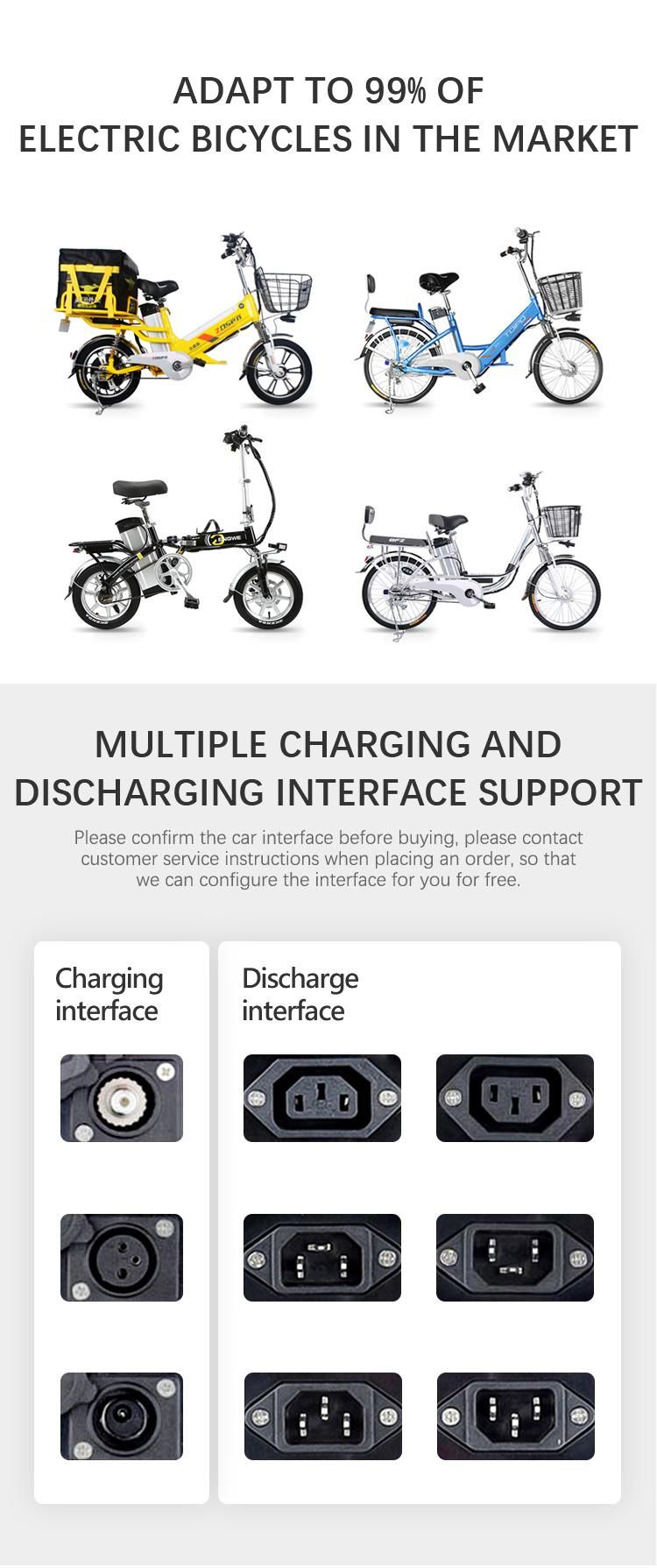 Electric Motorcycle 48V 8ah Rechargeable Lithium Ion Battery Pack