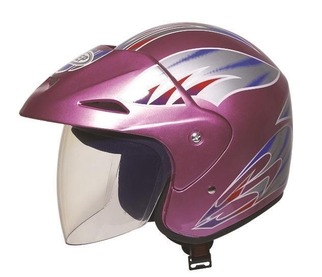 Motorcycle Helmet 3/4 Open Face Half Helmet with Full Face Shield Visor, Factory Price