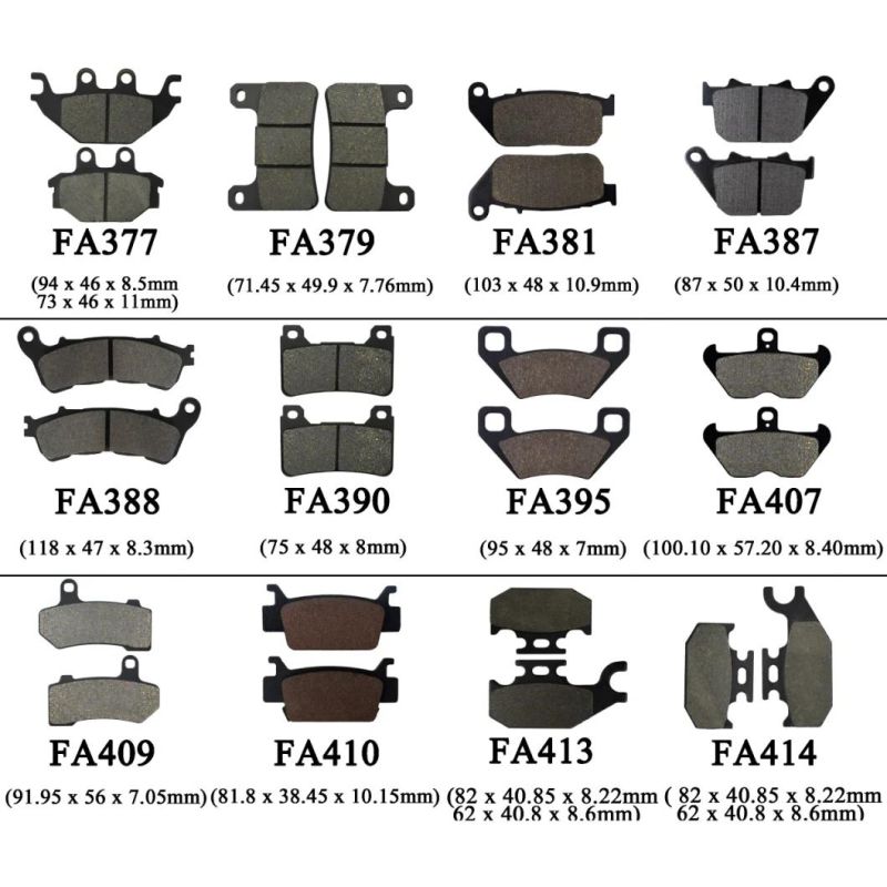 Wholesale Motorcycle Parts Brake Pad for YAMAHA Honda Suzuki Harley