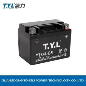 12V4ah Wet-Charged Mf Lead-Acid Battery