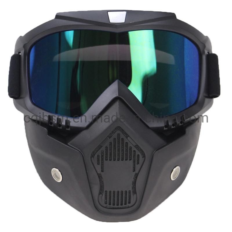 Cqjb Motorcycle Face Dust Shield Waterproof Windproof Anti-Fog Mirror Mask