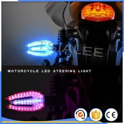 LED Lights Amber Blinker Flowing Indicator Universal Motorcycle LED Turn Signal for Harley