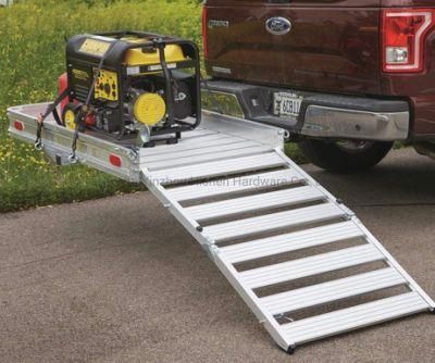 Extra-Large Folding Aluminum Cargo Carrier with 3-Position Ramp