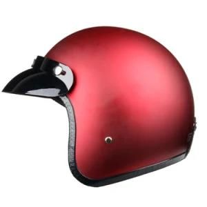 DOT/CE Approved ABS Half Face Motorcycle Helmet Wine OEM Wholesales