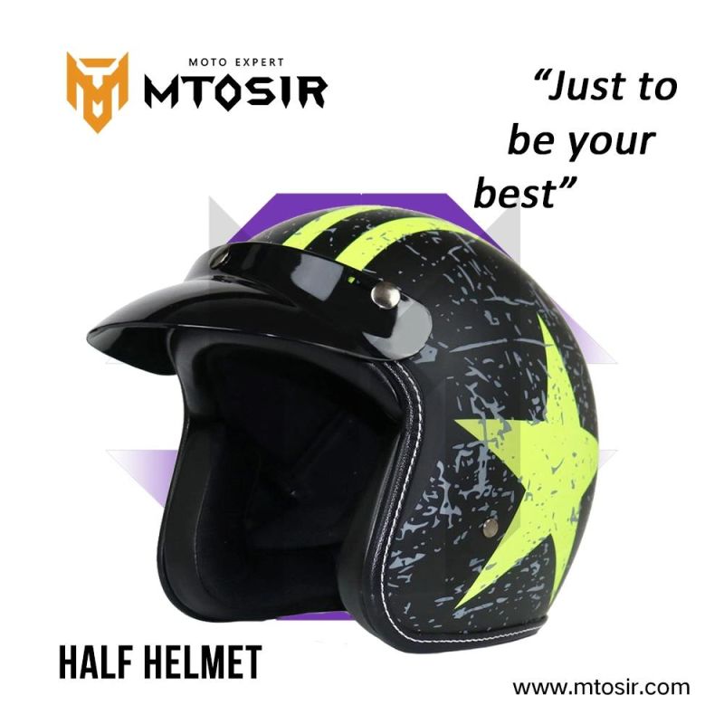 Mtosir High Quality Half Face Helmet Universal Motorcycle Scooter Dirt Bike Bicycle Safety Sunshade Half Helmet