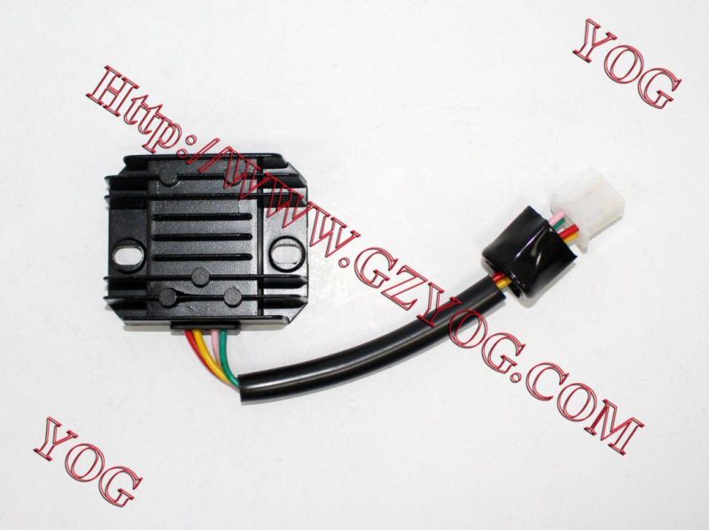Yog Motorcycle Spare Parts Voltage Rectifier 6V 1 Alambre Eco-100 Ax100