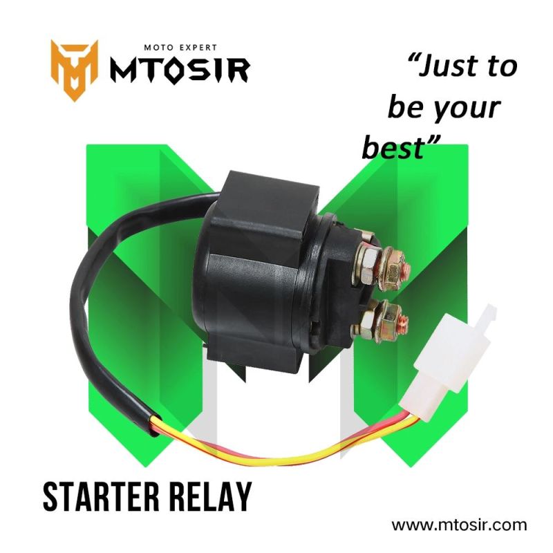 Mtosir High Quality Motorcycle Electrical Starter Relay Fit for Cg125 Cgl125 Gn125 Ax100 Biz 125 Bajaj Scooter Universal Motorcycle Accessories Black