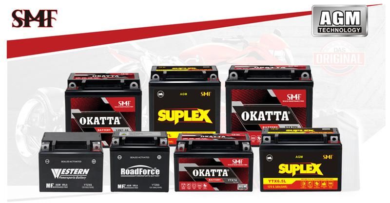 Suplex Ytx7dl SMF Sealed Maintenance Free Motorcycle Battery 12V 7ah