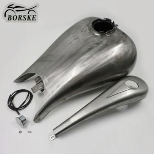 6.6 Gal Stretched Motorcycle Fuel Gas Tank for Harley Touring 08-16
