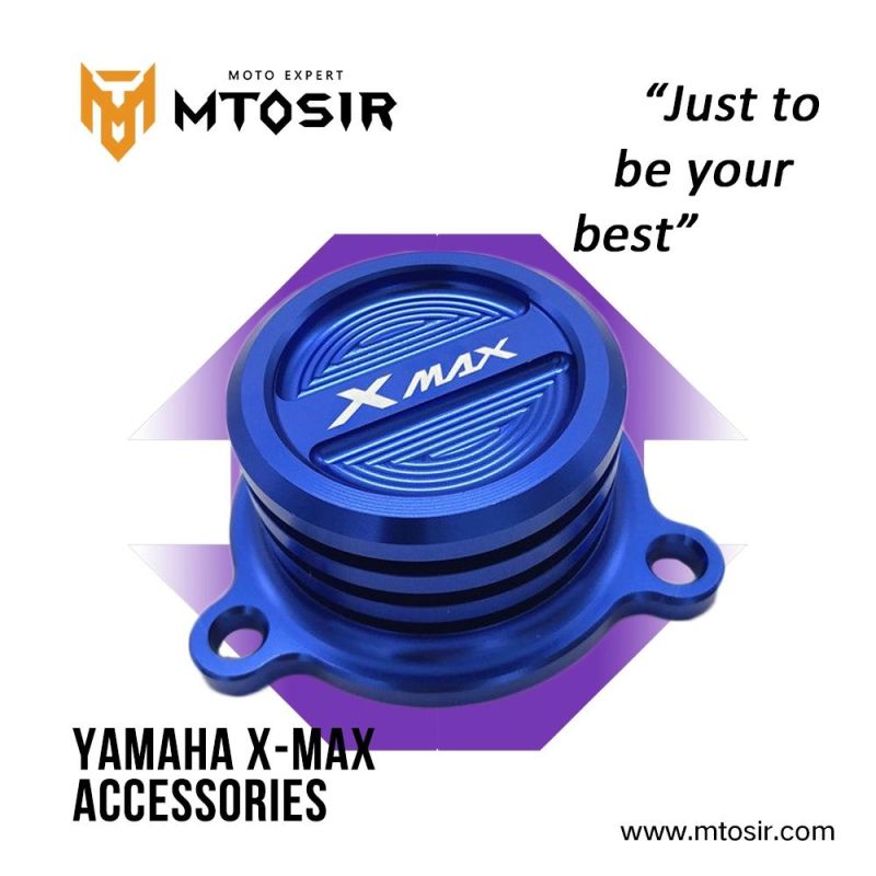 Mtosir Motorcycle Aluminium Alloy Oil Filter Cover YAMAHA X-Max Spare Parts Multi-Colors Oil Filter Cover