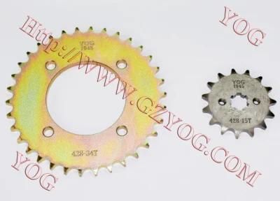 Motorcycle Part Transmission Kit Sprocket Set for 125cc Jd125 Bajajbm125 Xy200gy Cg125