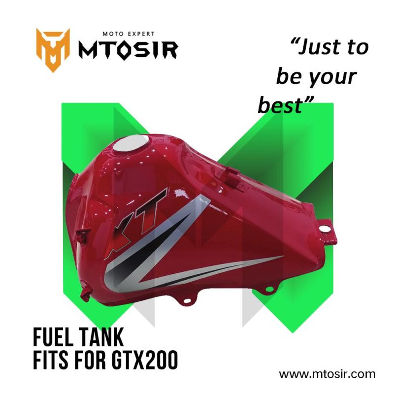 Mtosir Fuel Tank for Qingqi Gtx200 Gy200 Gxt200 High Quality Oil Tank Gas Fuel Tank Container Motorcycle Spare Parts Chassis Frame Parts