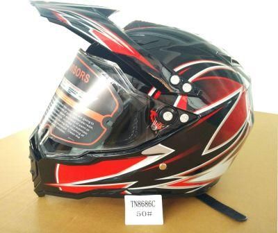 Motocross Road-Cross Helmet with Full Face Shield Visor, Casco Moto, Safety Helmet