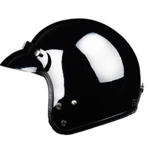 DOT/CE Approved ABS Half Face Motorcycle Helmet Black OEM Wholesales