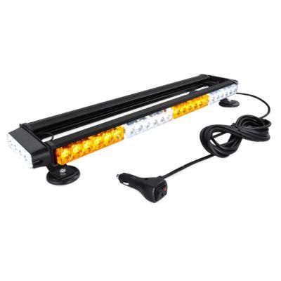 IP65 Waterproof 12V 56W White Amber Dual Color 360&deg; All-Round Coverage High Visibility 6&quot; Powerful Strobe Warning Light Bar