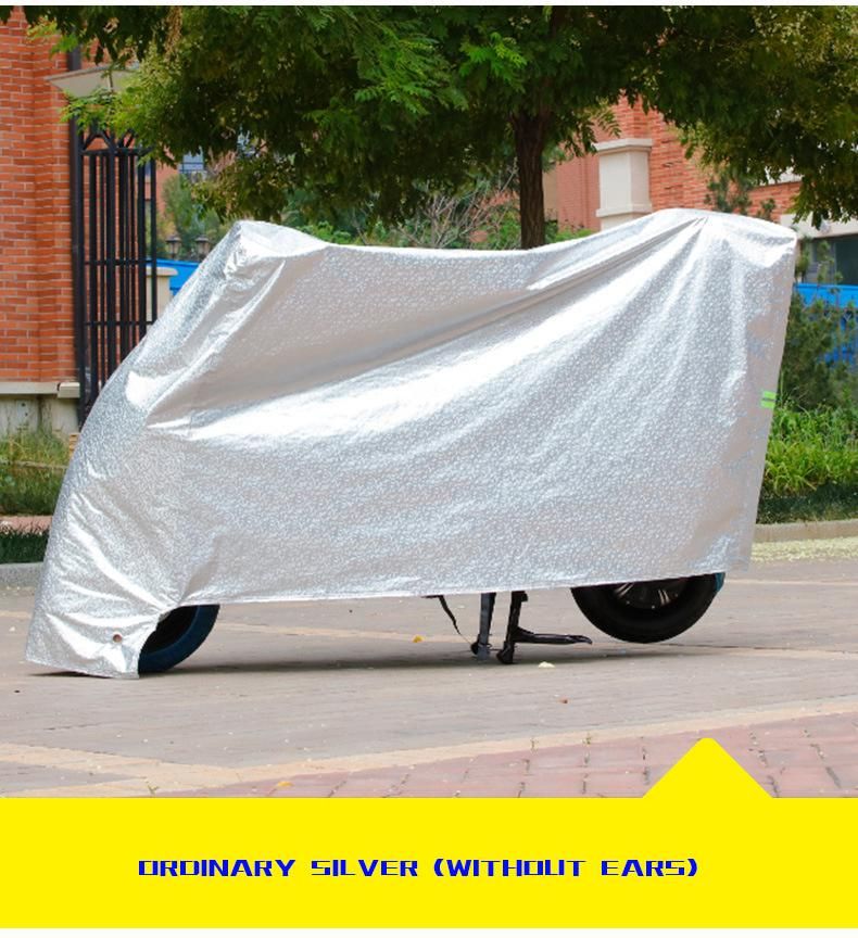 Hot-Selling Upgrade Enhanced Black Earless Motorcycle Cover with Keyhole Rainproof Sunscreen Thickened Sunshade