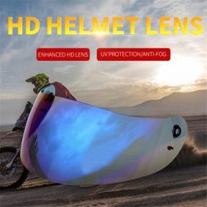 Blue PC Motorcycle Helmet Visor Agv K3/K4 Easy Installation Ultraviolet-Proof