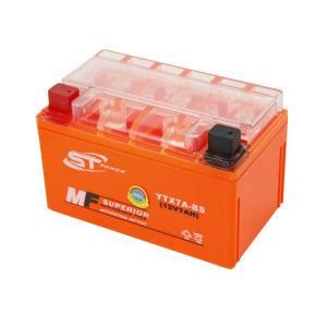 S&T Power Brand Wholesale Ytx7a-BS 12V 7ah Rechargeable Gel Maintenance Free Motorcycle Battery