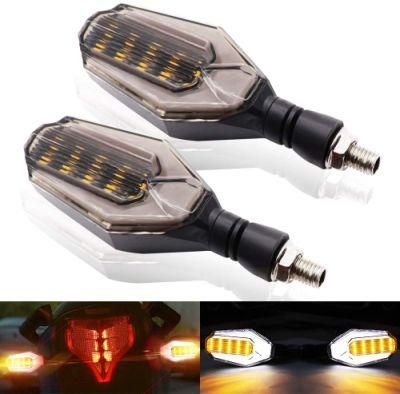 LED SMD Front Rear Turn Signals Light Blinker Blue Indicator Custom Mototcycle Lamps for Honda