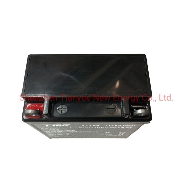 12V 9ah Sealed Lead Acid Mf Power Sports Battery for Motorcycle