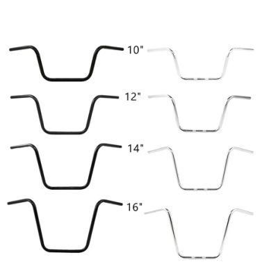 Xf161062 10&quot;/12&quot;/14&quot;/16&quot; Ape Hanger Handlebars Fit for Harley Sportster XL Chrome/Black